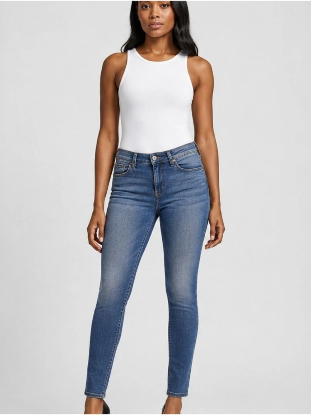 DKNY Jeans SOHO Skinny Mid Rise Stretch Denim Size 10x32